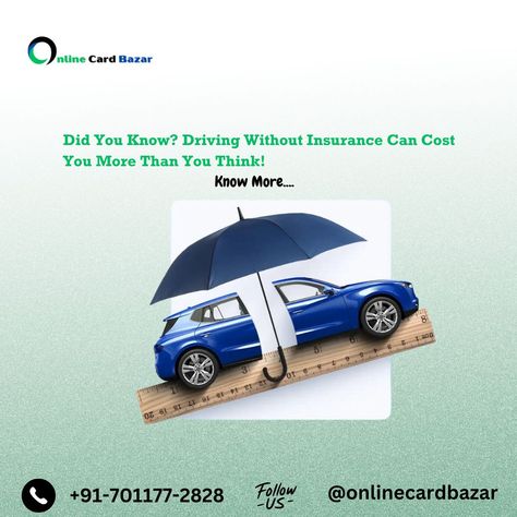 Did You Know? Driving Without Insurance Can Cost You More Than You Think!" – Educate about the legal and financial consequences of not having vehicle insurance. #DriveSafeSaveBig #InsureYourJourney #RideProtected #MotorInsuranceMatters #BikeCoverageReady #CarInsuranceHeroes #SecureYourRide #RoadSafetyFirst #InsuranceForAllVehicles #DriveWithConfidence #ProtectYourVehicle Vehicle Insurance, Safety First, Drive Safe, Car Insurance, Did You Know, You Think, Insurance, Thinking Of You, Bike