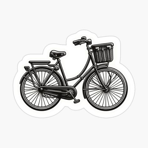 Get my art printed on awesome products. Support me at Redbubble #RBandME: https://www.redbubble.com/i/sticker/Timeless-Ride-Vintage-Bicycle-by-Lucky-Spring/164512395.EJUG5?asc=u Bicycle Stickers, Vintage Bicycle, Vintage Bicycles, My Art, Awesome Products, Bicycle, Art Prints, For Sale, Art