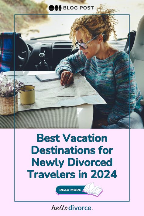 Whether you’re looking for excitement, tranquility, nature, or just revisiting an old landscape with new eyes, here are some ideas for exploration wearing your new identity – that of a free, independent, and newly single person. https://hellodivorce.com/already-divorced/best-vacation-destinations-for-newly-divorced-travelers Best Books To Read After Divorce, How To Navigate Divorce, Getting Over Divorce, Avoiding Divorce, What To Ask For In A Divorce Settlement, After A Divorce, How To Know It’s Time For A Divorce, Newly Divorced, Newly Single