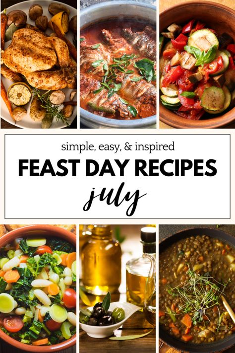 Catholic Feast Day Recipes for July Kerala Fish Curry, Catholic Feast Days, Veal Stew, Easy Roast Chicken, Rustic Recipes, Traditional Dishes, Family Feast, Fish Curry, Delicious Dishes