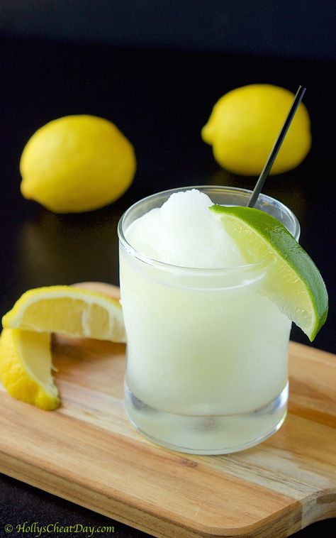 Frozen coconut lemonade | HollysCheatDay.com Coconut Rum Recipes, Coconut Lemonade, Rum And Lemonade, Coconut Rum Punches, Rum Liquor, Coconut Rum Drinks, Mango Rum, Malibu Coconut, Keylime Pie Recipe