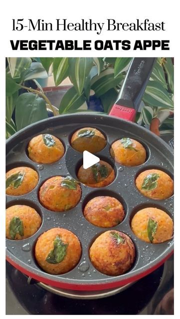 Preetha Athrey on Instagram: "Healthy Vegetable Oats Appe (Paniyaram)  Looking for a quick, nutritious, and delicious breakfast option?   Try these Healthy Oats Vegetable Appe (Paniyaram)! Perfect for busy mornings, this dish gets made in just 15 minutes.   These bite-sized delights are packed with the goodness of oats and a variety of colourful vegetables, making them tasty and wholesome. Whether you’re preparing breakfast for the family or a quick snack, these Oats Vegetable Appe are sure to satisfy.   If want 5 more quick and healthy breakfast ideas, drop a “YES” in the comments!  Give this easy and nutritious recipe a try at home. Don’t forget to follow my channel for more delicious and healthy recipes. Like, share, and comment 😍  Find the detailed recipe in the comments!  [Indian foo Healthy Breakfast Options Indian, Appe Pan Recipes, Oats Recipes Indian Healthy, Oats Indian Recipes, Oats Breakfast Recipes Indian, Morning Tiffin Recipe, Morning Indian Breakfast, Morning Breakfast Recipes Indian, Daily Breakfast Ideas