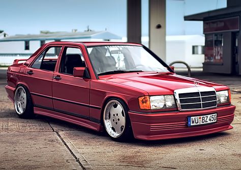 Mercedes Benz 190E (1984) #mercedes #mercedes190 #mercedesbenz #vintagecars #classiccars #alekar Bagged Mercedes Benz, 190 E Mercedes Benz, 190e Mercedes, Mercedes 190 E, Mercedes 190e, Benz 190e, Black Mercedes Benz, Summer Friday, Mercedes Benz 190e