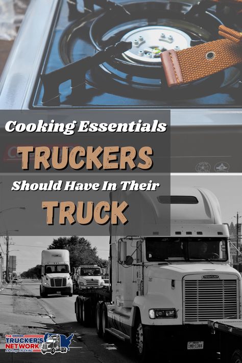 Cooking In A Semi Truck, Truck Driver Meal Prep, Food For Truck Drivers, Trucker Meals On The Go, Trucker Meal Prep Truck Drivers, Over The Road Trucking Life Ideas, Trucker Life Hacks, Trucker Hacks, Semi Truck Living