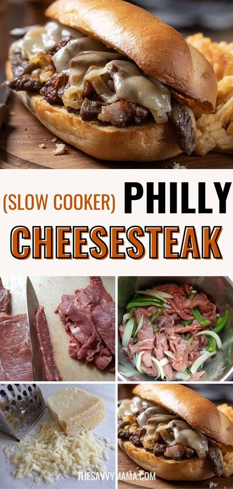 Craving a classic Philly cheesesteak without the hassle? Try these Slow Cooker Philly Cheesesteaks! This easy sandwich recipe combines tender beef and melted cheese for a mouthwatering meal. Perfect for busy nights, this slow cooker healthy recipe is both convenient and delicious. Dive into one of the best slow cooker recipes and enjoy a hearty, homemade cheesesteak that’s sure to impress your family and friends! Slow Cooker Cheesesteak, Homemade Cheesesteak, Homemade Philly Cheesesteak, Slow Cooker Healthy, Best Philly Cheesesteak, Philly Cheesesteak Recipe, Cheesesteak Sandwiches, Best Slow Cooker Recipes, Philly Cheesesteaks