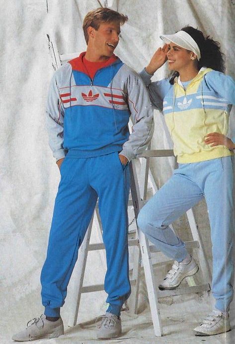 80s Sports Fashion, Retro Fashion 80s, 80s Sport, 80s Sportswear, 80s Sports, 80s Adidas, Mens 80s, Adidas Retro, Evolution Of Fashion