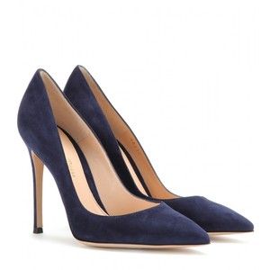 Blue Shoes Heels, Shoes Pumps Heels, Navy Blue Pumps, Blue Suede Pumps, Queen Rania, Rossi Shoes, Suede Leather Shoes, Blue Suede Shoes, Blue Pumps