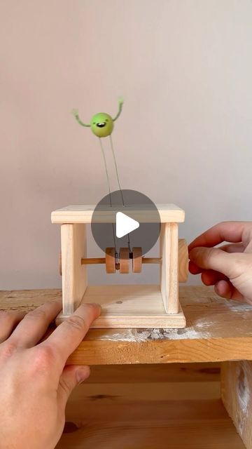 CIAO 👋 watch the tutorial on my YouTube channel, link in highlights #automata #hello #weirdcreatures #green #aliens #alien #ufo… | Instagram Automata Diy How To Make, Art Toys Design Ideas, Automata Diy, Automata Toys, Kinetic Toys, Kitchen Organizer Rack, Creative Money Gifts, Science Toys, Kinetic Art