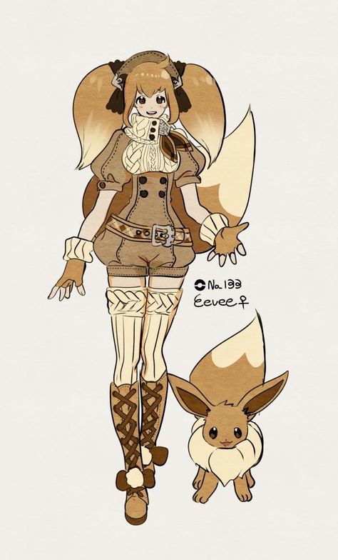 Humanized Pokemon, Pokémon Gijinka, Pokemon Human, Pokemon Human Form, Gijinka Pokemon, Oc Pokemon, Pokemon People, Pokemon Gijinka, Pokemon Eeveelutions