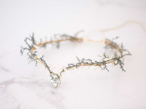 Elf Headpiece, Fairy Tiara, Elven Circlet, Elven Crown, Crown Fairy, Elven Fairy, Forest Theme Wedding, Fairy Crown, Crown Crystal