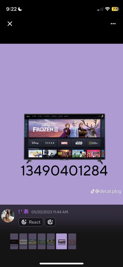 Disney Codes Bloxburg, Tv Code Bloxburg, Berry Avenue Tv Codes, Bloxburg Decals Codes Tv Screen, Roblox Image Id Codes Funny, Bloxburg Disney Decal Codes, Club Roblox Living Room Ideas, Disney Decals Bloxburg, Tv Bloxburg Codes