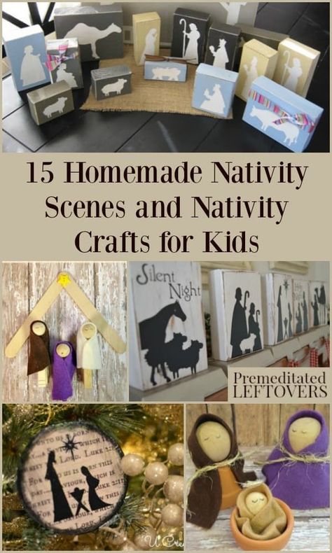 Homemade Nativity, Crafts For Kids At Home, Nativity Crafts For Kids, Thanksgiving Elementary, Thanksgiving Posts, Christmas Nativity Scene Diy, Christian Christmas Crafts, Nativity Scene Crafts, Kids Diy Crafts