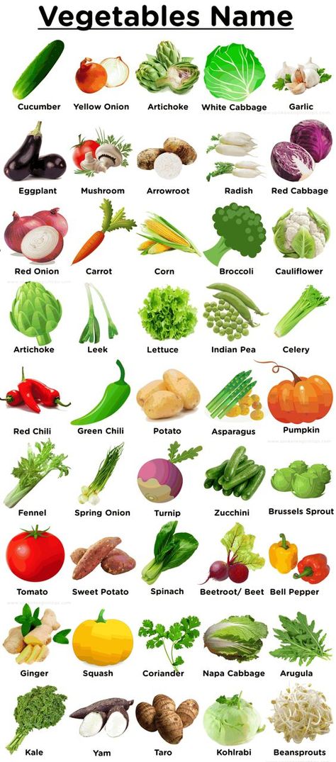 Vegetables Chart For Kids, Vegetable For Kids, Pictures Of Fruits And Vegetables, Vegetable Wallpaper, Vegetable Vocabulary, Vegetables In English, Vegetables Names With Pictures, Fruits And Vegetables Names, Vegetable List