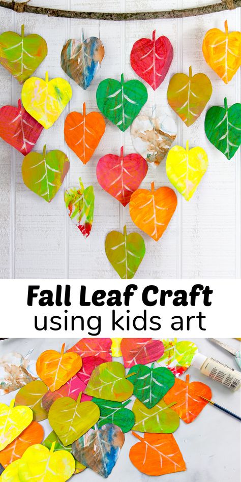 Easy DIY Fall Wall Decor Using Kids Art - Make and Takes Classroom Fall Crafts, November Art Projects For Kids Preschool, Fall Art Projects For Kindergarten, Easy Fall Art Projects For Kids, Diy Fall Wall Decor, Fall Art For Toddlers, Fall Art For Kids, Tk Crafts, Kindergarten Fall Art