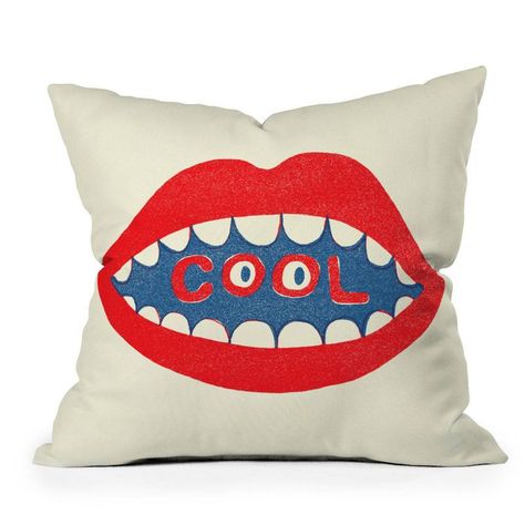 Funky Pillows, Holly House, Fun Throw Pillows, Nick Nelson, Yellow Throw Pillows, Red Throw Pillows, Red Pillows, Pillow Room, Cool Apartments