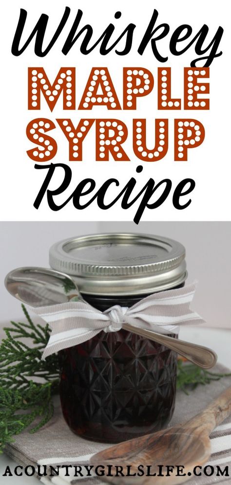 Bacon And Pancakes, Make Ahead Breakfast Recipes, Infused Maple Syrup, Maple Syrup Recipe, Bourbon Maple Syrup, Homemade Maple Syrup, Maple Syrup Recipes, Country Girl Life, Easy Diy Christmas Gifts