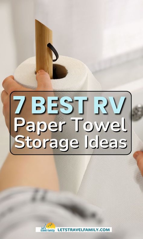 To make your camper life smooth and efficient, consider camper storage ideas. Optimize your space by utilizing clever storage solutions such as these 7 best RV paper towel storage ideas. Whether you want wall-mounted or suction-cup paper towel holders for your RV kitchen, this blog will help you decide on the best setup that works best for you! Paper Towel Storage Ideas, Rv Living With Kids, Towel Storage Ideas, Camper Storage Ideas, Paper Towel Storage, Handy Gadgets, Full Time Rv Living, Paper Towel Holders, Kitchen Towel Holder