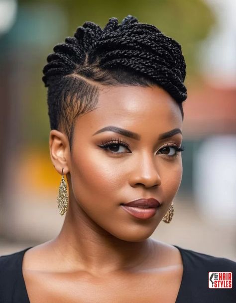 Natural Haircuts For Black Women, Women With Round Faces, Natural Haircuts, Mama Hair, Short Natural Haircuts, Braids With Shaved Sides, Short Hair Designs, Haircuts For Black Women, Shaved Side Hairstyles