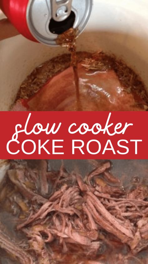 Coke Roast, Rump Roast Crock Pot Recipes, Top Round Roast Recipe, Roast Beef Crock Pot Recipes, Pork Roast Crock Pot Recipes, Coke Recipes, Beef Roast Crock Pot, Crockpot Pot Roast, Crockpot Roast Recipes