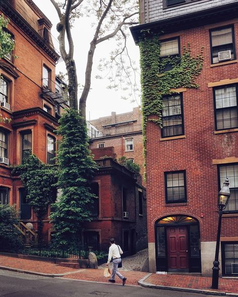 Checking out the nature takeover on Hancock Street 🌿 Remembering the sacrifice this Memorial Day 🇺🇸 . . . . . . . . . . #boston… Brown University Aesthetic, Boston Vibes, Boston Aesthetic, University Aesthetic, San Myshuno, Brown University, The Sacrifice, Chapter 33, Brick Architecture