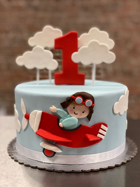 Airplane First Birthday Party Cake, Airplane Theme Cake, Plane Theme Cake, Airplane Cakes For Boys, Cake Aeroplane, Plane Theme Birthday Cake, Aviator Cake Smash, Airplane Cake Topper, Planes Birthday Cake