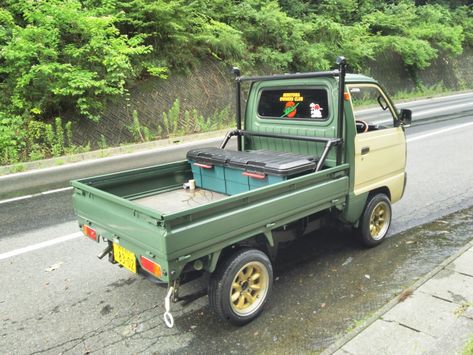 Japanese Pickup Trucks, Honda Acty Truck Modified, Japanese Mini Truck, Acty Truck, Japanese Truck, Kei Truck, Mini Trucks 4x4, Honda Super Cub, Kei Car