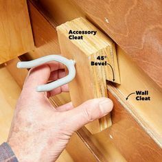 How to Build a French Cleat Tool Storage Wall | Family Handyman Diy French Cleat, French Cleat Storage, Tool Wall Storage, French Cleat System, Tool Storage Diy, Hanger Diy, French Cleat, Workshop Organization, Garage Storage Organization