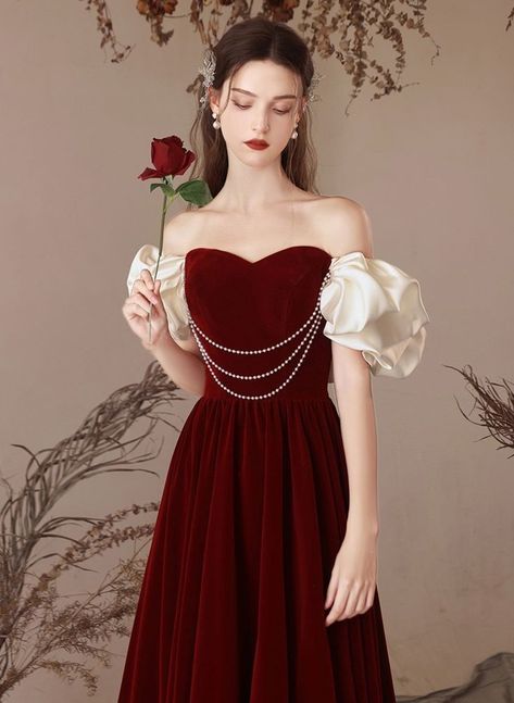 Gold Prom Dresses Long, Off Shoulder Prom Dress, Red Party Dress, Burgundy Evening Dress, Gold Prom Dresses, Party Dress Sale, White Prom Dress, Red Party, Evening Dresses Short