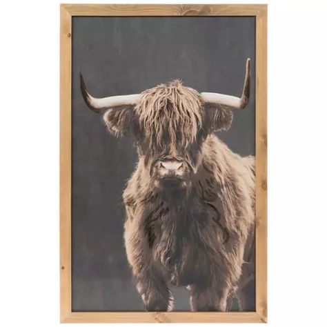 Kitchen Utensils & Container Wood Wall Decor | Hobby Lobby | 2072742 Brown Highland Cow, Hunting Cabin Decor, Farmhouse Office Decor, Cow Nursery, Wall Decor Hobby Lobby, Western Wall Art, Modern Western, Crochet Cow, Wall Accent