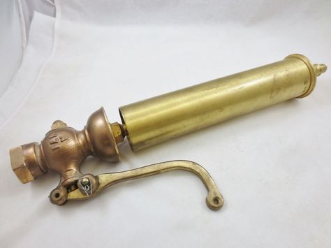 RARE Antique Heavy Brass Metal 16" Steam Air Locomotive-Boat TRAIN WHISTLE A171 Train Whistles, Train Whistle, Air Horn, Brass Metal, Rare Antique, Horn, Steam, Sound, Train