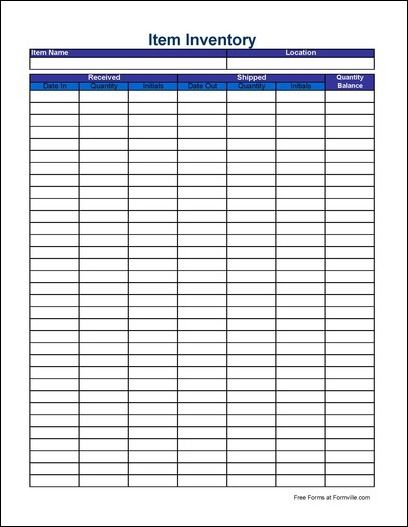 Free Printable Inventory Sheets | Here is a preview of the "Simple Item Inventory Sheet (Tall)" form: Printable Inventory Sheets, Inventory Management Templates, Small Business Inventory, Inventory Spreadsheet, Inventory Sheet, Inventory Printable, Inventory Template, Inventory Organization, Business Inventory