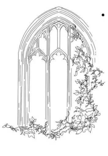 Gothic Windows Tattoo, Cathedral Tattoo, Window Tattoo, Odyssey Art, Gothic Drawings, Aesthetics Art, Rose Shoulder Tattoo, Gothic Windows, Window Drawing