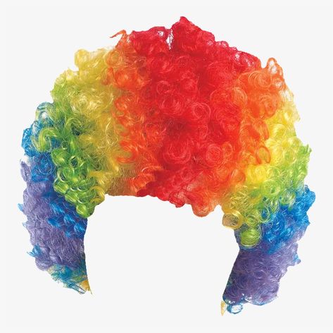 Hair Template, Clown Hair, Clown Wig, Rainbow Wig, Spiderman Coloring, Pumpkin Coloring Pages, Send In The Clowns, Rainbow Png, Clown Faces