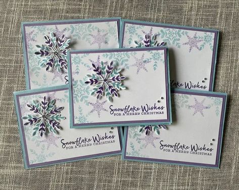 Set of 5 handmade pastel snowflake cards. Non-traditional Christmas colors. Gorgeous Christmas Cards, Folded Christmas Cards, Handmade Christmas Cards, Simple Christmas Cards, Holiday 2024, Xmas 2024, Homemade Greeting Cards, Hanukkah Cards, Pastel Christmas