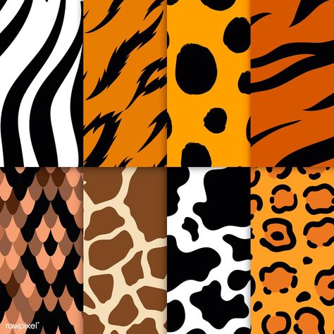 Set of seamless animal print pattern vectors | free image by rawpixel.com / manotang Cheetah Print Wallpaper, Animal Print Background, Animal Print Wallpaper, Animal Print Pattern, Print Design Pattern, Animal Print Nails, Textile Pattern Design, Animal Prints Pattern, Print Wallpaper