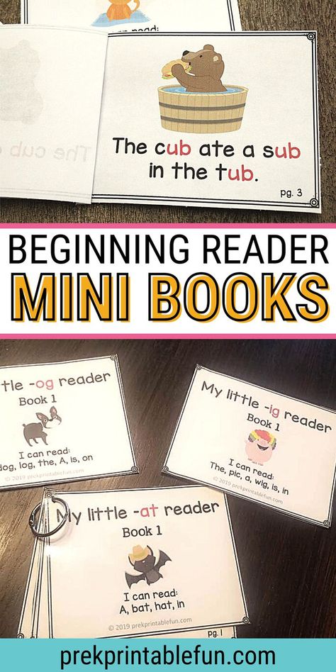 Beginning Sight Words, Free Phonics Activities, Fun Reading Activities, Phonics Free, Diy Preschool, Mini Booklet, Preschool Reading, Preschool Literacy, Preschool Lesson Plans