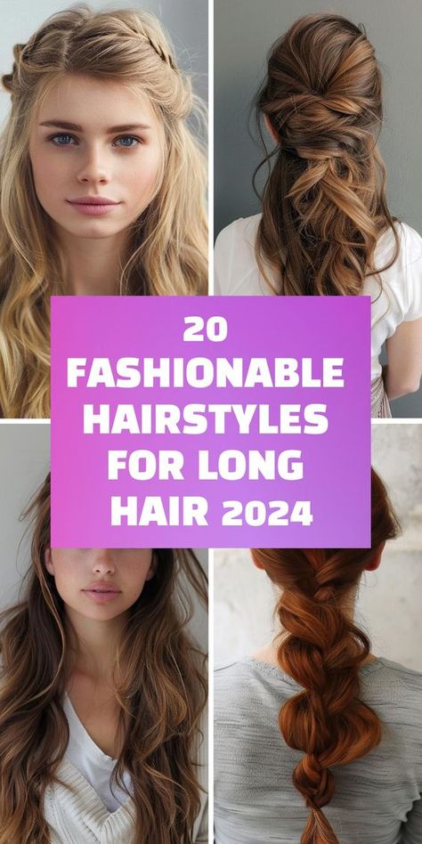 Check out 20 fabulous hairstyles for long hair 2024 that will transform your appearance. Whether you prefer sleek styles or voluminous curls, these hairstyles will suit your taste. Long hair allows for endless creativity. Choose from these top picks and step into the new year with a stunning new look. Hair Styles For Long Hair Formal, Chic Hairstyles For Long Hair, Salon Hair Styles, Summer Hairdos, Semi Formal Hairstyles, Formal Hairstyles For Long Hair, Long Hairdos, Guest Hair, Long Hairstyle