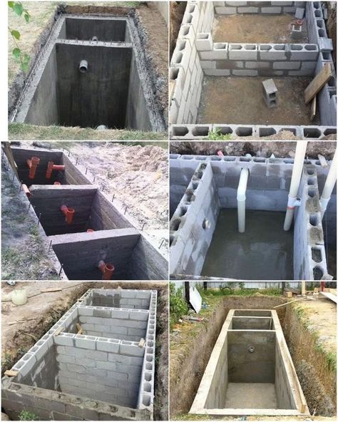 Concrete Septic Tank, Drainage Pipe, Civil Construction, Septic System, Construction Work, Septic Tank, Civil Engineering, Plumbing, It Works