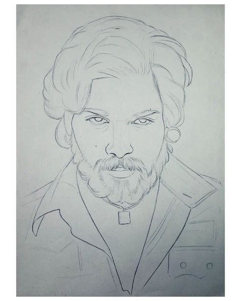 Karan Aujla Drawing Sketch, Very Easy Sketches, Bollywood Drawing, Movie Character Drawings, Sketch Images, Human Sketch, Colour Drawing, Alpona Design, Anime Gangster