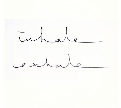 Inhale Exhale Tattoo, Yoga Tattoos, 4 Tattoo, Tattoos Geometric, 1 Tattoo, Trendy Tattoos, Skin Art, Piercing Tattoo, Tattoo Fonts