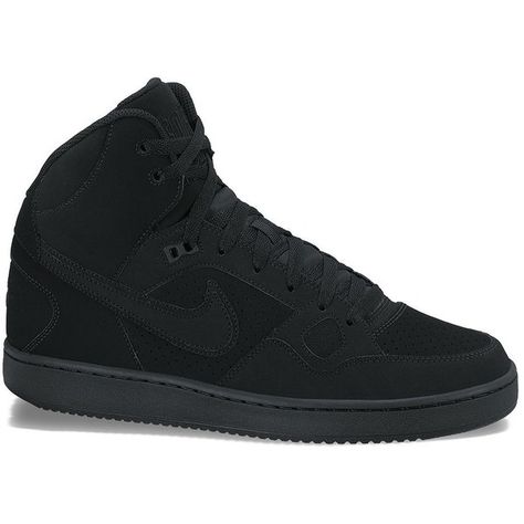 Nike Son of Force Men's Mid-Top Shoes ($60) ❤ liked on Polyvore featuring men's fashion, men's shoes, men's sneakers, black, nike mens sneakers, mens sneakers, nike mens shoes, mens black shoes and mens shoes Nike Son Of Force, Nike Mens Shoes, Mid Top Shoes, Nike Air Force 1 Mid, Mid Sneakers, Air Force 1 Mid, Mens Nike Shoes, Mid Top, Nike Mens