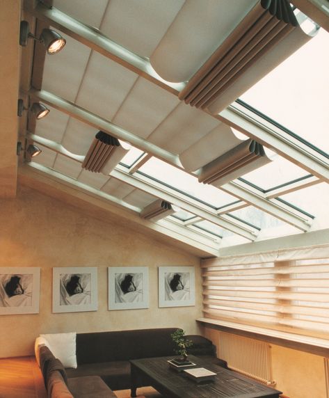 Attic Cover Ceilings, Tiny House Skylight, Skylight Curtain, Ceiling Blinds, Skylight Covering, Skylight Shade, Sun Sails, Skylight Kitchen, Skylight Blinds