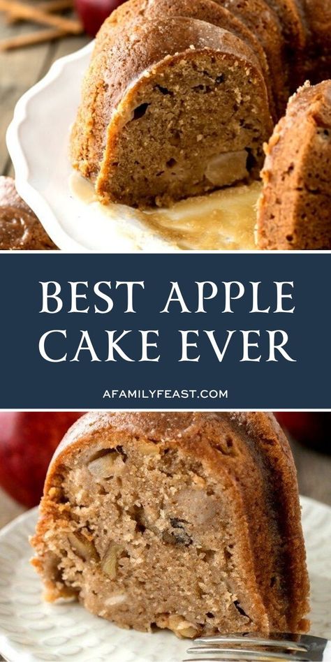 This Best Apple Cake Ever is super moist and delicious with the perfect amount of sweetness and spice! #cake #apples #dessert Best Apple Cake, Apple Bundt Cake Recipes, Apple Cake Recipe Easy, Easter Food Appetizers, Easy Apple Cake, Apple Cake Recipe, Fresh Apple Cake, Apple Recipes Easy, Apple Dessert Recipes