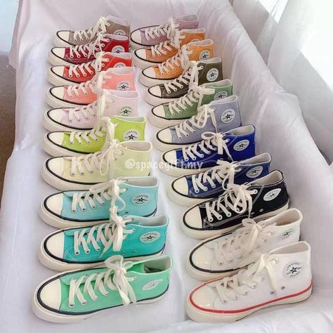 Boty Converse, Converse Collection, Cute Converse Shoes, Cute Converse, Trendy Shoes Sneakers, Preppy Shoes, Pretty Shoes Sneakers, Shoe Wishlist, Cute Nike Shoes