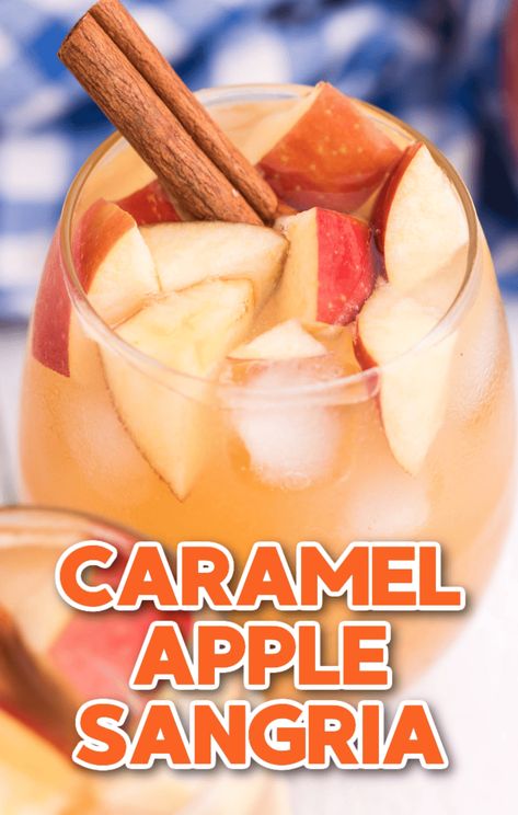 Carmel Apple Spiked Cider, Caramel Apple Sangria 4 Ingredients, Caramel Apple Pie Sangria, Salted Caramel Sangria, Apple Wine Cocktails, Apple Cider Caramel Vodka White Wine, Caramel Vodka Sangria, Honey Crisp Apple Sangria, Carmel Apple Cider Sangria Recipe