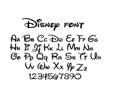 Alphabet Disney, Mickey Font, Disney Font Free, Disney Png, Disney Letters, Disney Alphabet, Cricut Svg Files Free, Disney Font, Cricut Fonts