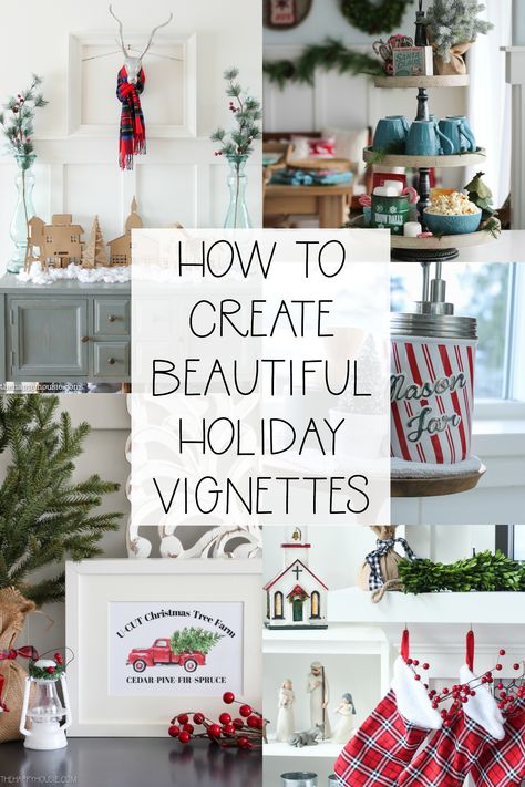 Christmas Vignettes Ideas, Decor Vignettes, Christmas Decorations Apartment, Christmas Basket, Christmas Vignettes, Christmas Apartment, Beach Holidays, All Christmas, Christmas Decorations Bedroom