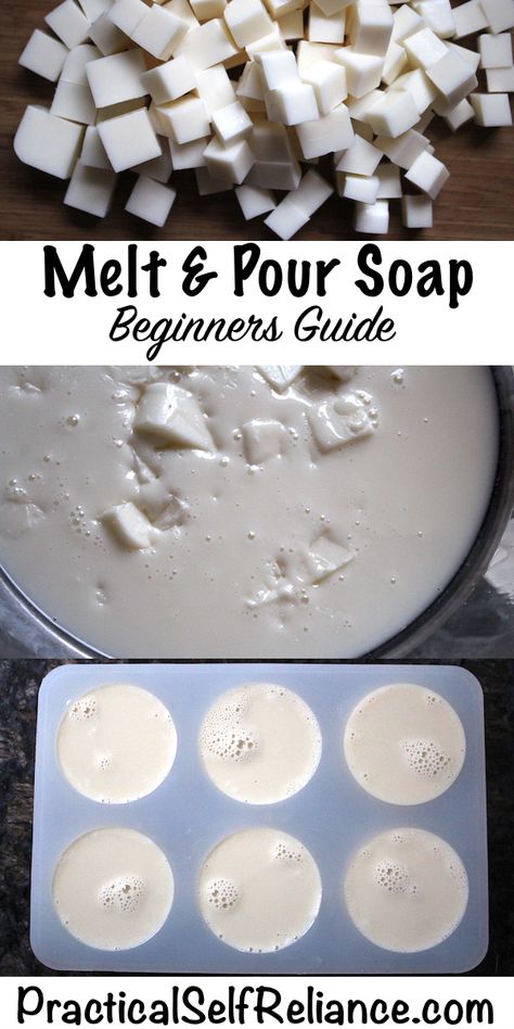 How to Make Melt and Pour Soap ~ Easy Soapmaking Savon Diy, Homemade Soap Bars, Diy Soap Bars, Easy Soap Recipes, Diy Soap Recipe, Soap Melt And Pour, Săpunuri Handmade, Handmade Soap Recipes, Melt And Pour Soap