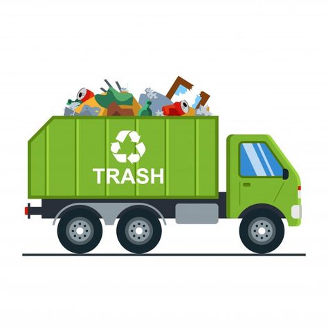 Garbage truck with garbage goes to the l... | Premium Vector #Freepik #vector #car #city #cartoon #truck Garbage Truck Drawing, Garbage Truck Party, Recycling Activities, Truck Icon, Creative Curriculum, Interactive Lessons, Truck Party, Garbage Truck, Birthday Pictures