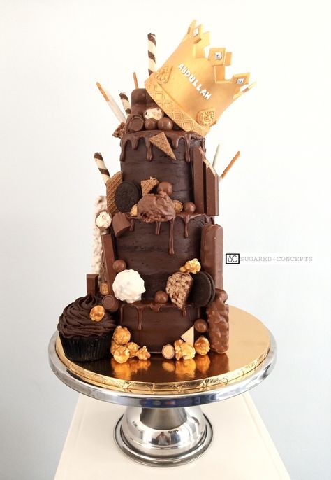 3 Tier Cake For Men, Chocolate Drip Cake Birthday Men, Guy Birthday Cakes, Drip Cake Birthday, Chocolate Drip Cake Birthday, Guy Birthday, Cake For Men, Birthday Men, Chocolate Drip Cake